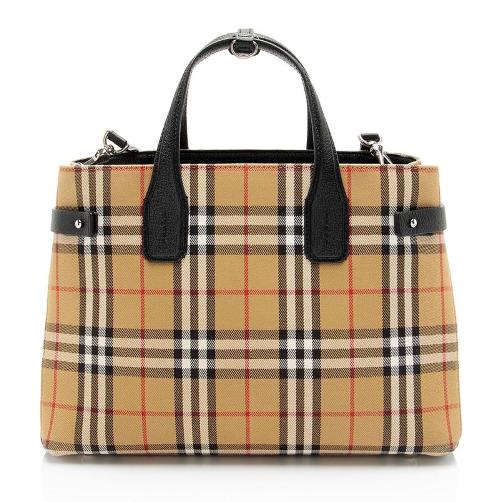 Burberry Vintage Check Banner Medium Tote - Picture 3 of 16